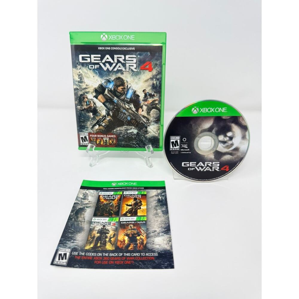 Gears of War 4 Xbox One Video Game Shooter Co-op Multiplayer CIB